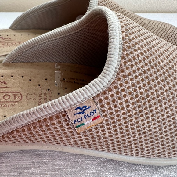 Fly Flot Nude Mesh Anatomic Leather Insole Comfy Mules Women’s EU41 US9.5 Italy - Picture 6 of 13